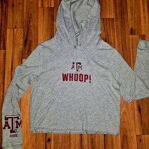 VS Hoodie Top crop shirt size XS Texas A&M